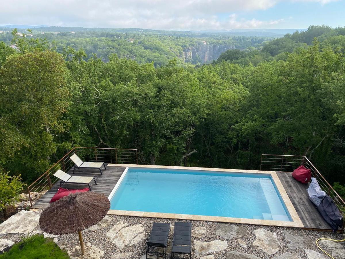 Gites Des Falaises De La Beaume Labeaume Bagian luar foto
